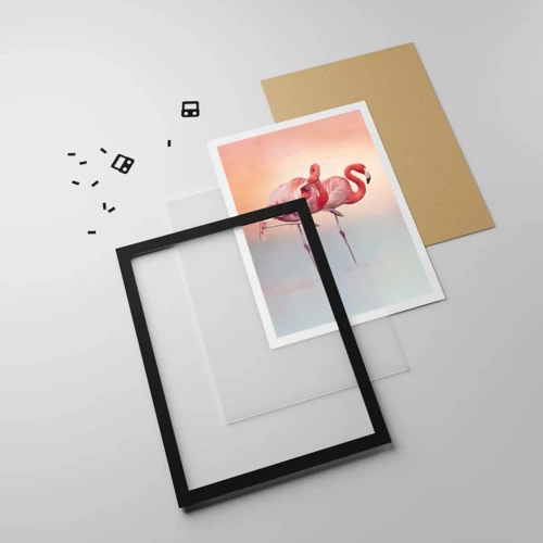 Poster in black frame - In the Colour Of Sunset - 50x70 cm