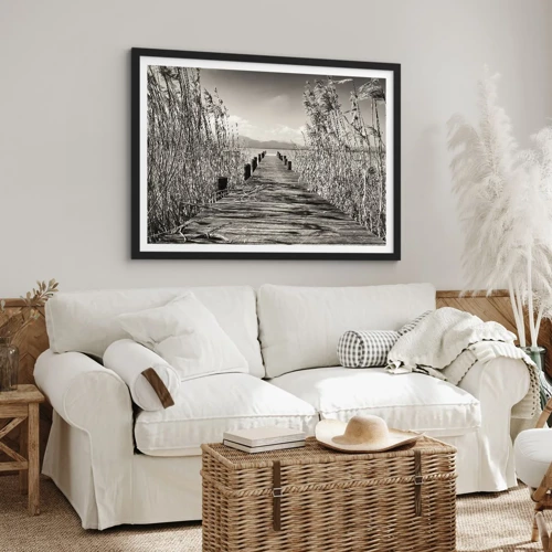 Poster in black frame - In the Grass - 70x50 cm