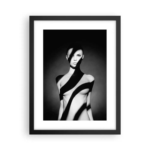 Poster in black frame - In the Light and in the Shadow - 30x40 cm