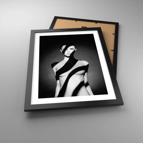 Poster in black frame - In the Light and in the Shadow - 30x40 cm