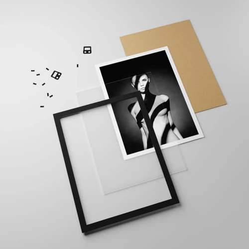 Poster in black frame - In the Light and in the Shadow - 30x40 cm