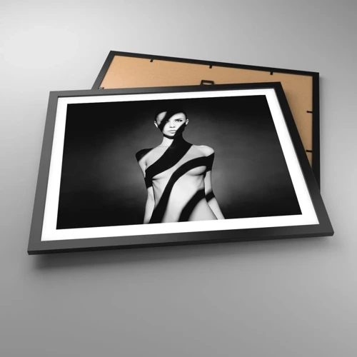 Poster in black frame - In the Light and in the Shadow - 50x40 cm