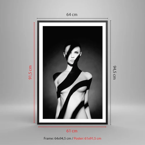 Poster in black frame - In the Light and in the Shadow - 61x91 cm