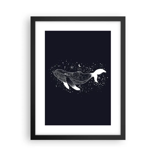 Poster in black frame - In the Ocean of Universe - 30x40 cm