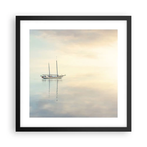 Poster in black frame - In the Sea of Silence - 40x40 cm