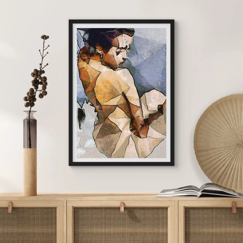 Poster in black frame - In the Spirit of Cubism - 30x40 cm