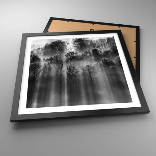 Poster in black frame - In the Streams of Light - 40x40 cm
