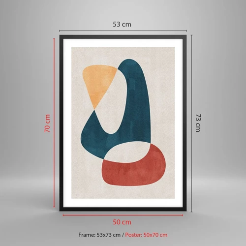 Poster in black frame - Influences and Metamorphoses - 50x70 cm