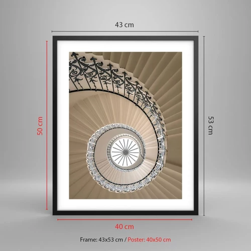 Poster in black frame - Inside the Shell - 40x50 cm