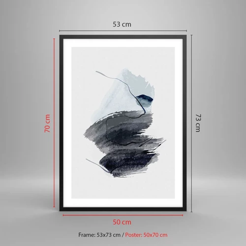 Poster in black frame - Intensity and Movement - 50x70 cm