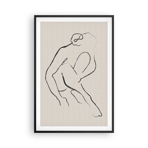 Poster in black frame - Intimate Sketch - 61x91 cm