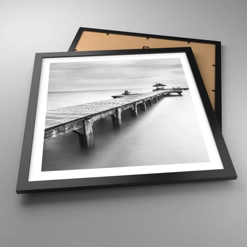 Poster in black frame - Into the Distance - 40x40 cm