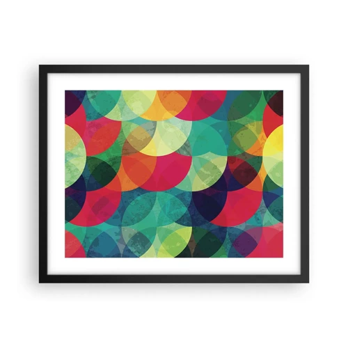Poster in black frame - Into the Rainbow - 50x40 cm