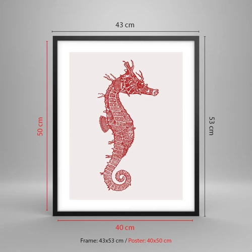 Poster in black frame - Intricate Creation - 40x50 cm