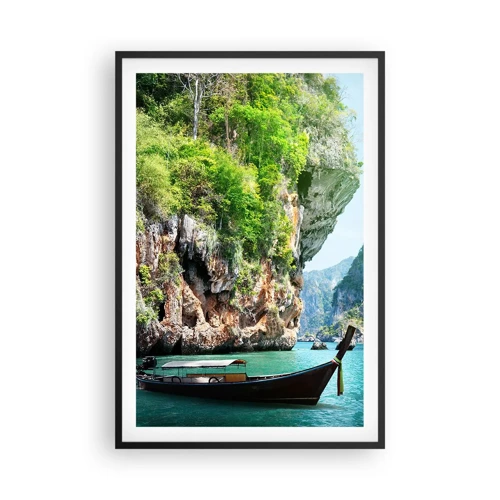 Poster in black frame - Invitation for an Exotic Trip - 61x91 cm