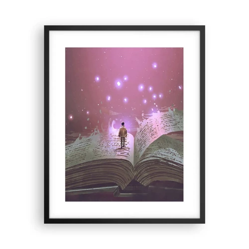 Poster in black frame - Invitation to Another World -Read It! - 40x50 cm