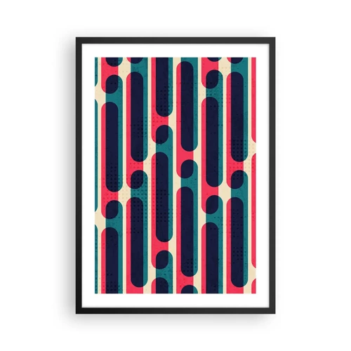 Poster in black frame - Inwards and Forwards - 50x70 cm