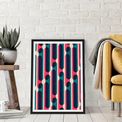 Poster in black frame - Inwards and Forwards - 50x70 cm