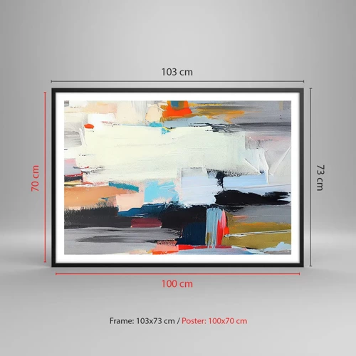 Poster in black frame - Is There a Method? - 100x70 cm