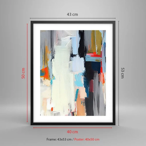 Poster in black frame - Is There a Method? - 40x50 cm