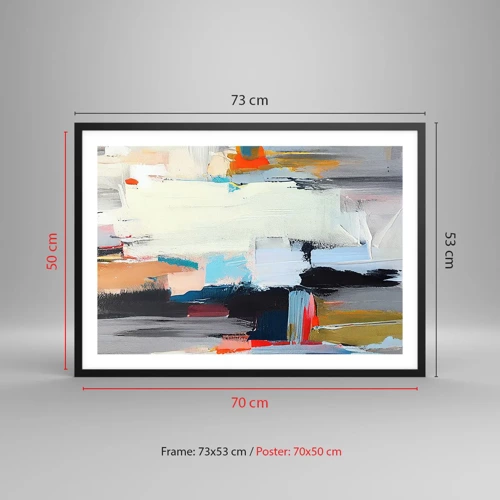 Poster in black frame - Is There a Method? - 70x50 cm