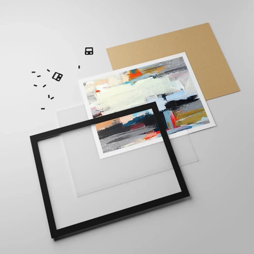 Poster in black frame - Is There a Method? - 70x50 cm