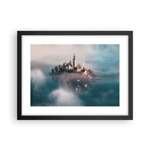 Poster in black frame - Island of Dreams - 40x30 cm