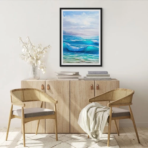 Poster in black frame - It Brings Bliss - 50x70 cm