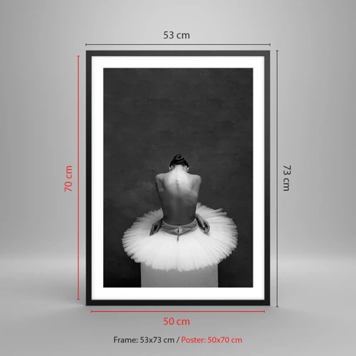 Poster in black frame - It Is Blossoming - 50x70 cm