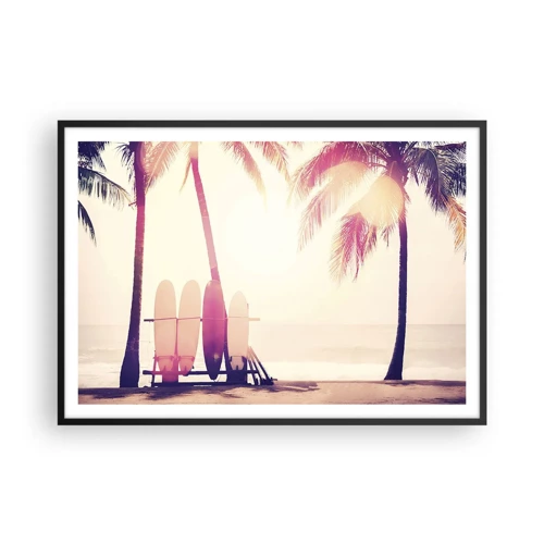 Poster in black frame - It Will Be a Wonderful Day - 100x70 cm