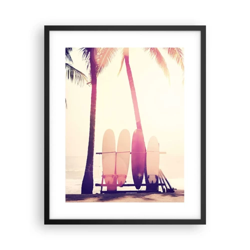 Poster in black frame - It Will Be a Wonderful Day - 40x50 cm