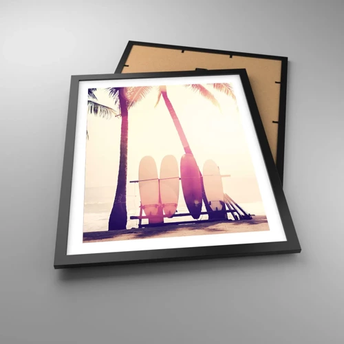 Poster in black frame - It Will Be a Wonderful Day - 40x50 cm