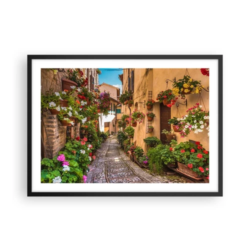 Poster in black frame - Italian Back Street - 70x50 cm