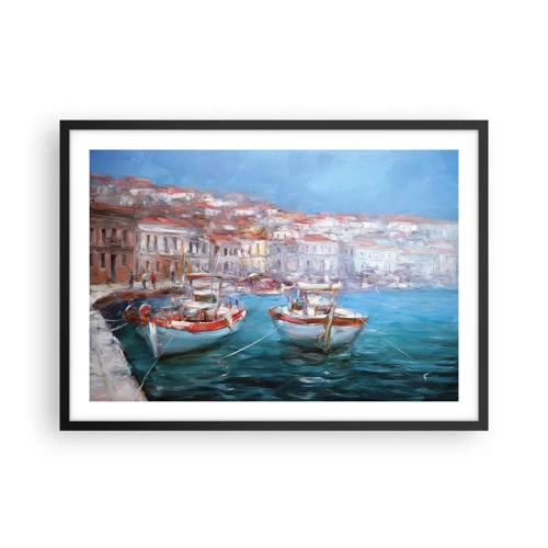 Poster in black frame - Italian Bay - 70x50 cm