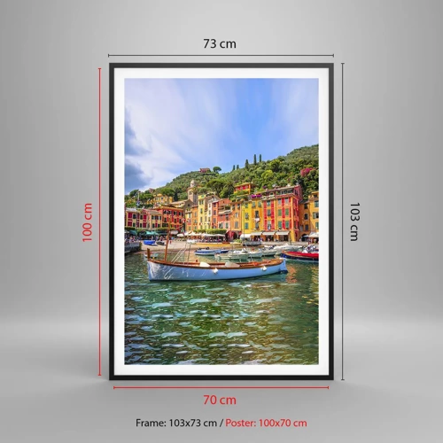 Poster in black frame - Italian Morning - 70x100 cm