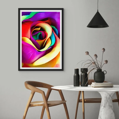 Poster in black frame - It's Impossible - 50x70 cm