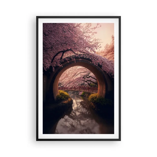 Poster in black frame - Japanese Spring - 61x91 cm