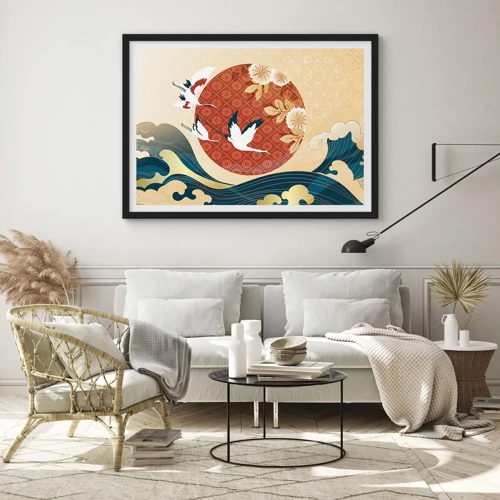 Poster in black frame - Japanese Tale - 70x50 cm