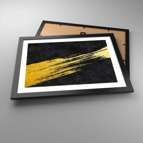 Poster in black frame - Jump to the Outer Space - 40x30 cm