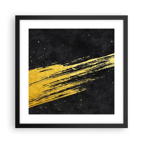 Poster in black frame - Jump to the Outer Space - 40x40 cm