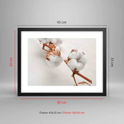 Poster in black frame - Just Cuddle It - 40x30 cm