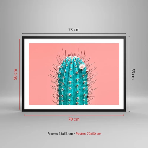 Poster in black frame - Just Look - 70x50 cm