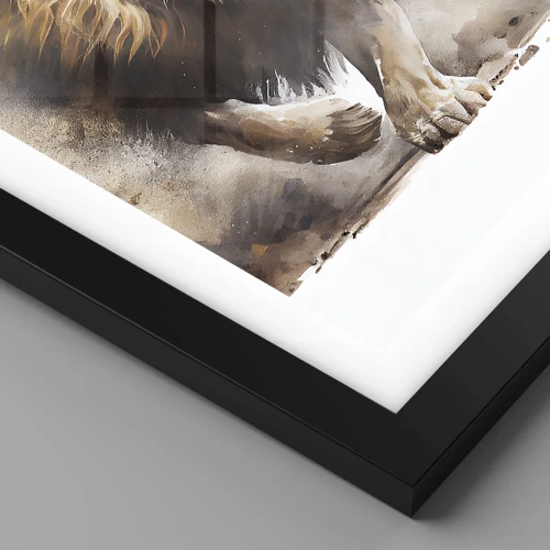Poster in black frame - King is on the Move - 70x100 cm