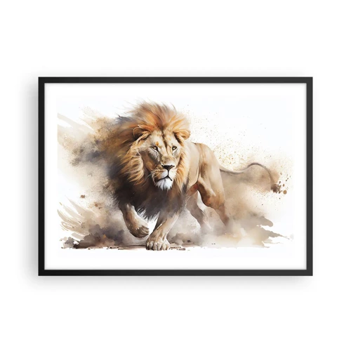 Poster in black frame - King is on the Move - 70x50 cm