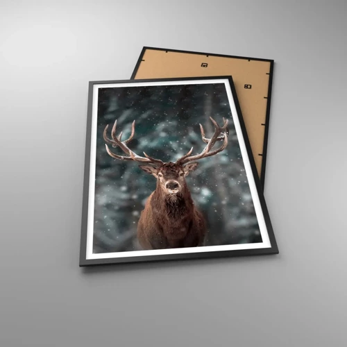Poster in black frame - King of Forest Crowned - 61x91 cm