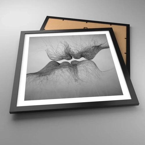 Poster in black frame - Kiss of the Wind - 40x40 cm