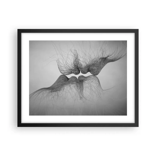 Poster in black frame - Kiss of the Wind - 50x40 cm