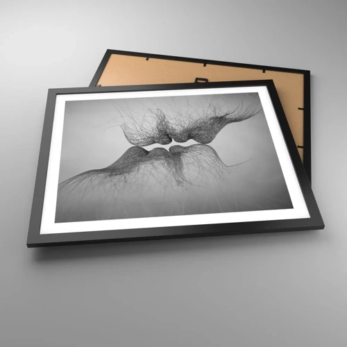 Poster in black frame - Kiss of the Wind - 50x40 cm