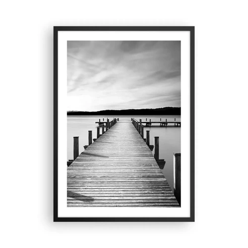 Poster in black frame - Lake of Peace - 50x70 cm