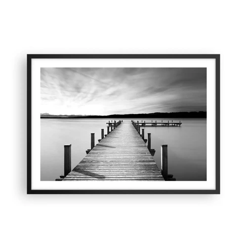 Poster in black frame - Lake of Peace - 70x50 cm